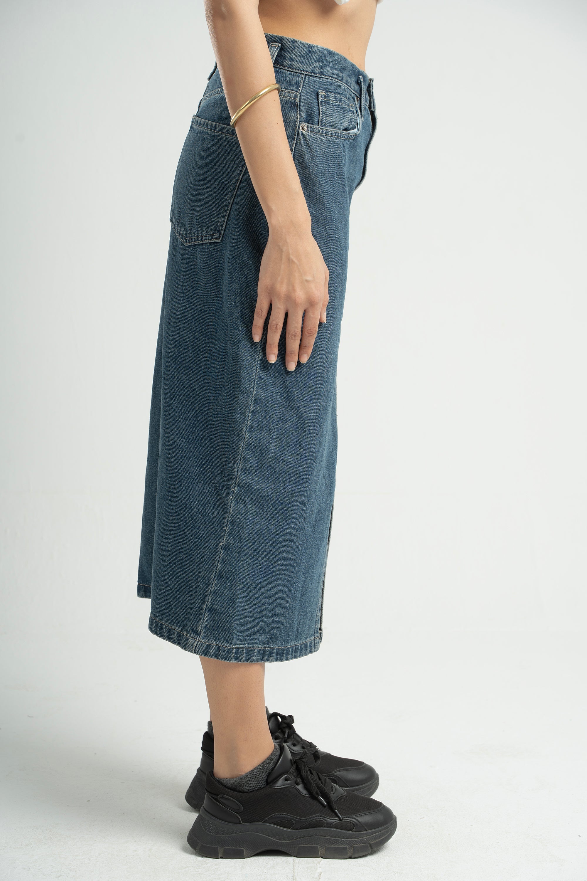 Fitted Denim Skirt
